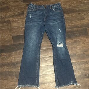 No Boundaries Dark Blue Flare Jeans
